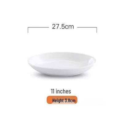 Huibai 11-inch Ceramic Round Dinner Plate