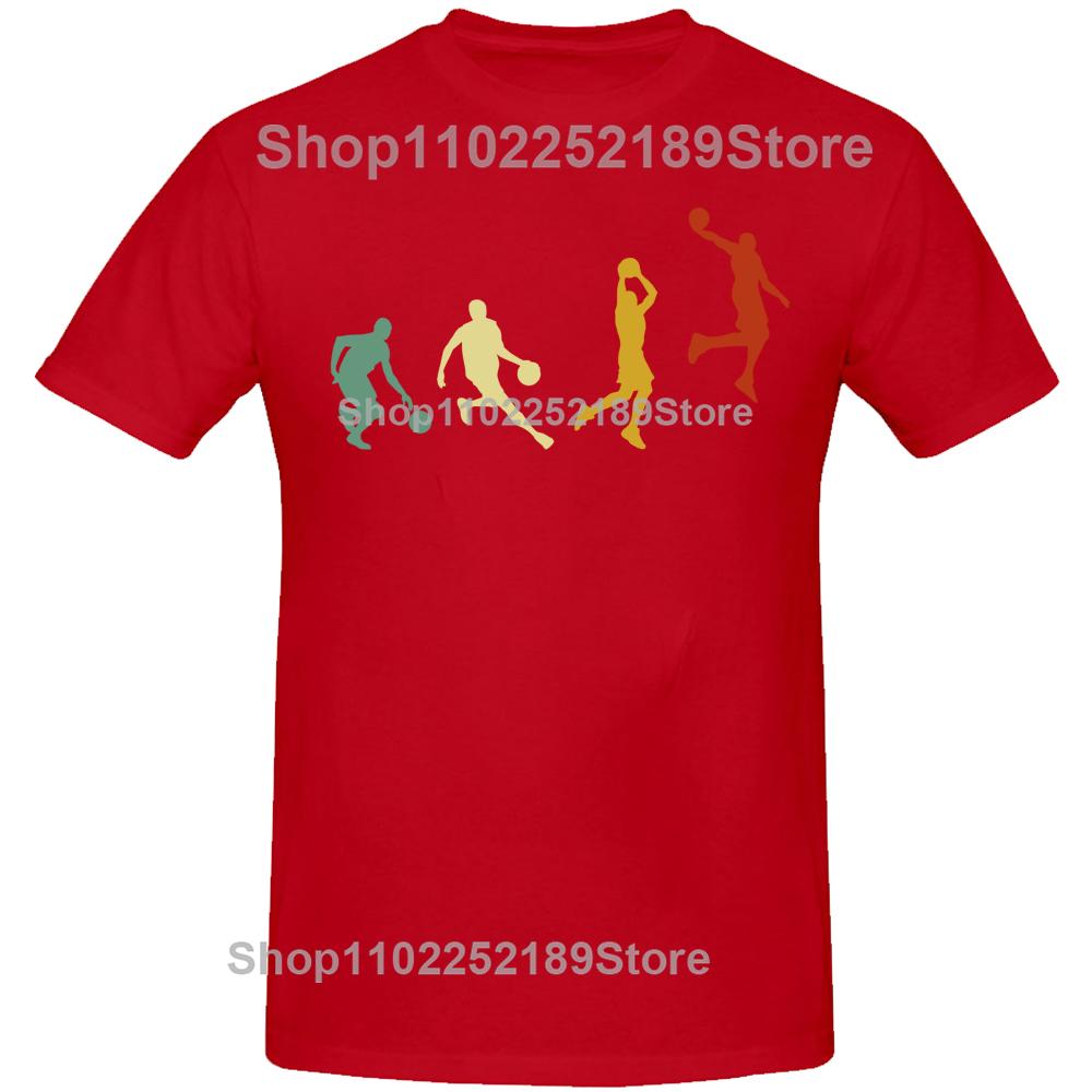 Basketball Player Sports Evolution T-Shirt Funny Birthday Gift For Men Boyfriend Round Neck Casual Cotton T Shirts Tshirt
