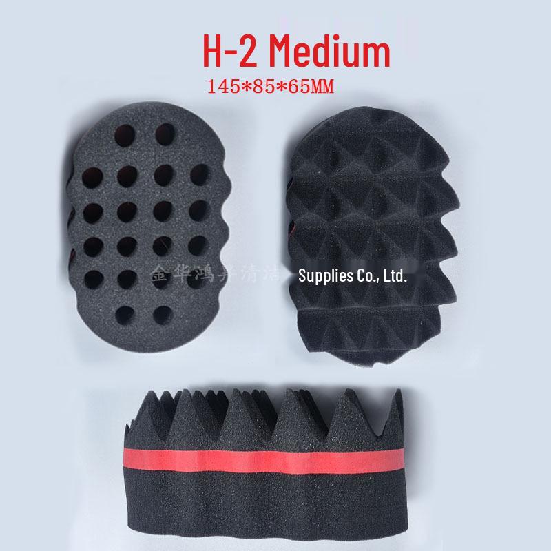 Black Hair Curling Sponge & Styling Comb Set