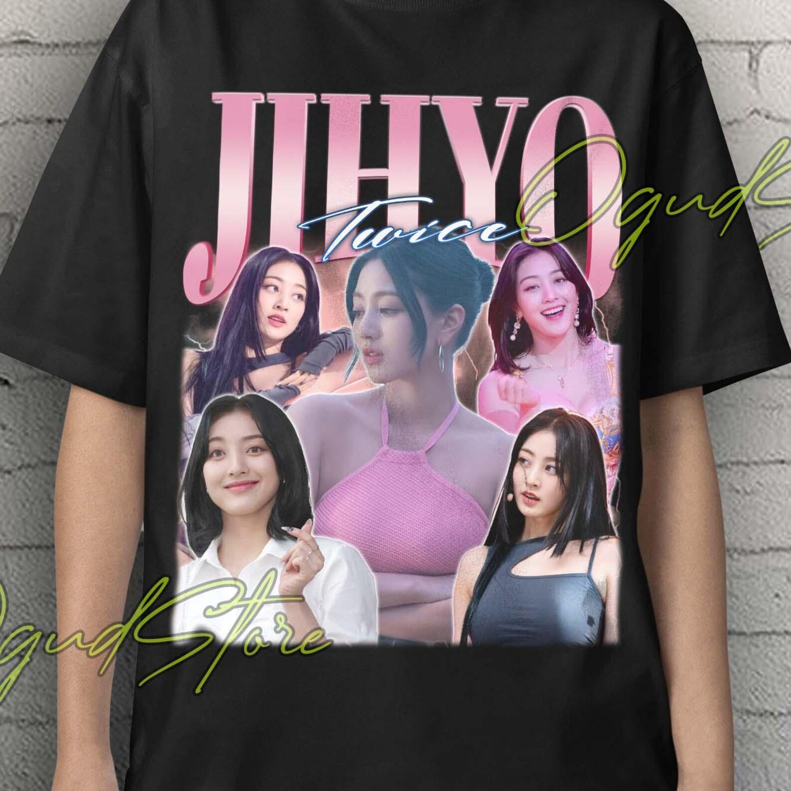 Jihyo Twice Unisex T-Shirt: Kpop Idol Music Merch 4XL