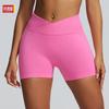 Sports Shorts European and American Cross Yoga Pants Hip Lift High Waist Sports Leggings Summer Outdoor Three-point Pants Women
