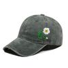 Embroidered Flower Diy Hat Soft Top Outdoor Sun Protection Casual Cotton Baseball Cap Fashionable Spring Summer Hat For Girls