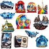 Iceland 3D Fridge Magnets Stickers Tourism Souvenir Refrigerator Magnets Sticker Home Kitchen Decor