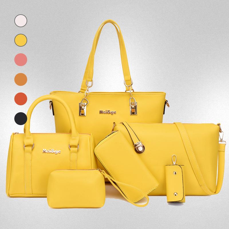 New Women's Bags Trendy Fashion Large-capacity Bags Soft Leather Mother and Child Bags Solid Color Messenger Bags Shoulder Bags Portable Women's Bags