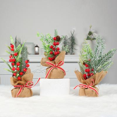 28CM Tisch-Mini-Weihnachtsbaum, Kleine Weihnachtsbaum-Geschenke für Kinder und Freunde, Tisch-Weihnachtsbaum, Neujahrsbaum-Dekoration