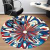 1pc Floral Abstract Office Round Area Rug, Indoor Mat Suitable For Office, Under Office Chairs Bedroom Living Room Home Decor, Room Deco