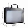 Large Capacity Transparent A4 Handbag Waterproof File Storage Bag Students Portable Bag  Office