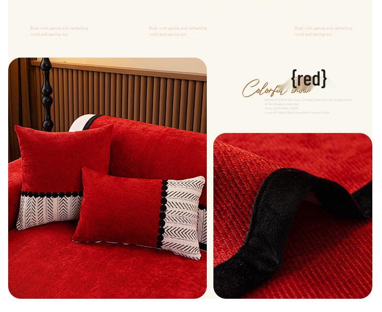 Chenille Sofa Cushion: All-Season, High-Grade, Non-Slip, Thickened One-Piece Cover (2026 New)