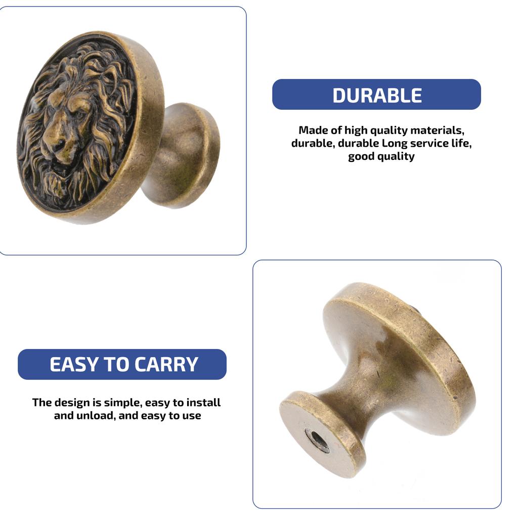 Head Pull Handle Zinc Alloy Drawer Knob Furniture Cabinet Hardware Wardrobe Door Handles Bookcase Shoe Cabinets