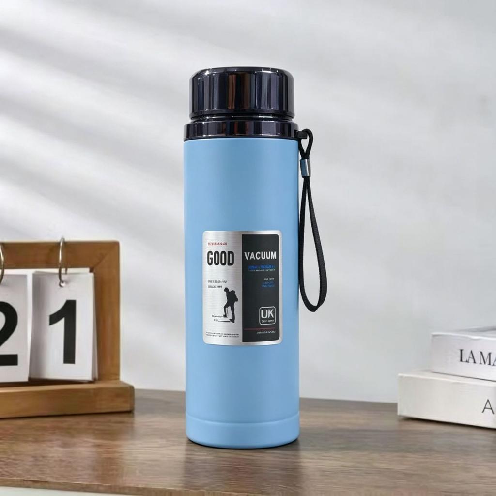Stainless Steel Thermos Cup, Vacuum Thermal Insulation Water Cup, Car Portable Large-capacity Festival Gifts