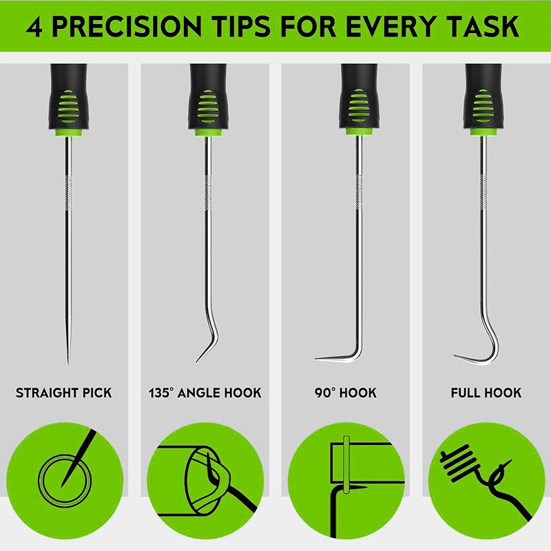 4-12 Pcs Precision Car Oil Seal Screwdriver Set O-Ring Gasket Puller Removal Tool Pick Hook Durable Tool