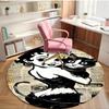 Betty Boop Print Round Rug, Washable Floor Carpet, For Entryway Dorm Laundry Room Office Study, Home Decor Birthday Christmas Gift