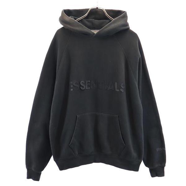 

ESSENTIALS Свитшоты с длинным рукавом S Серия Black с начесом логотип Мужские Б/У