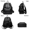 Damen Leder Rucksäcke Vintage Damen Umhängetasche Reise Damen Schultaschen Für Mädchen