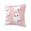 Cute Ghost Goth Pink Halloween Pillowcase Soft Polyester Cushion Cover Gift Pillow Case Cover Seat Square