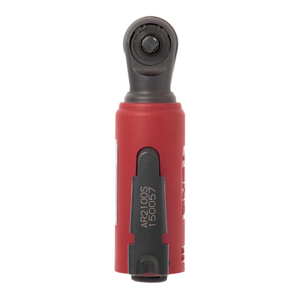TONE AR2100S Stubby Air Ratchet 34 Wrench, 6.35mm (1/4") Drive, Red, N m