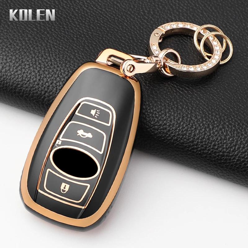 Fashion Tpu Car Key Case Cover For Subaru Brz Wrx Xv Ascent Forester Outback Impreza Legacy Protected Keychain Shell Accessories