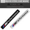 1Pcs Performance Motorsport Metal Logo Car Sticker Aluminum Emblem Grill Badge for BMW E46 E90 E60 F30 F10 E39 E36 F20 G30 G20 E87