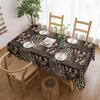 Leopard Zebra Print Rectangle Tablecloth for Table Decor Washable Farmhouse Kitchen Dining Table Runner Wedding Decorations