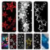 Transparent Phone Case for Samsung Galaxy A16 A14 A12 A22 A24 A42 A06 A20 A30 A40 Soft TPU Bags Silver Five-Pointed Star Pattern
