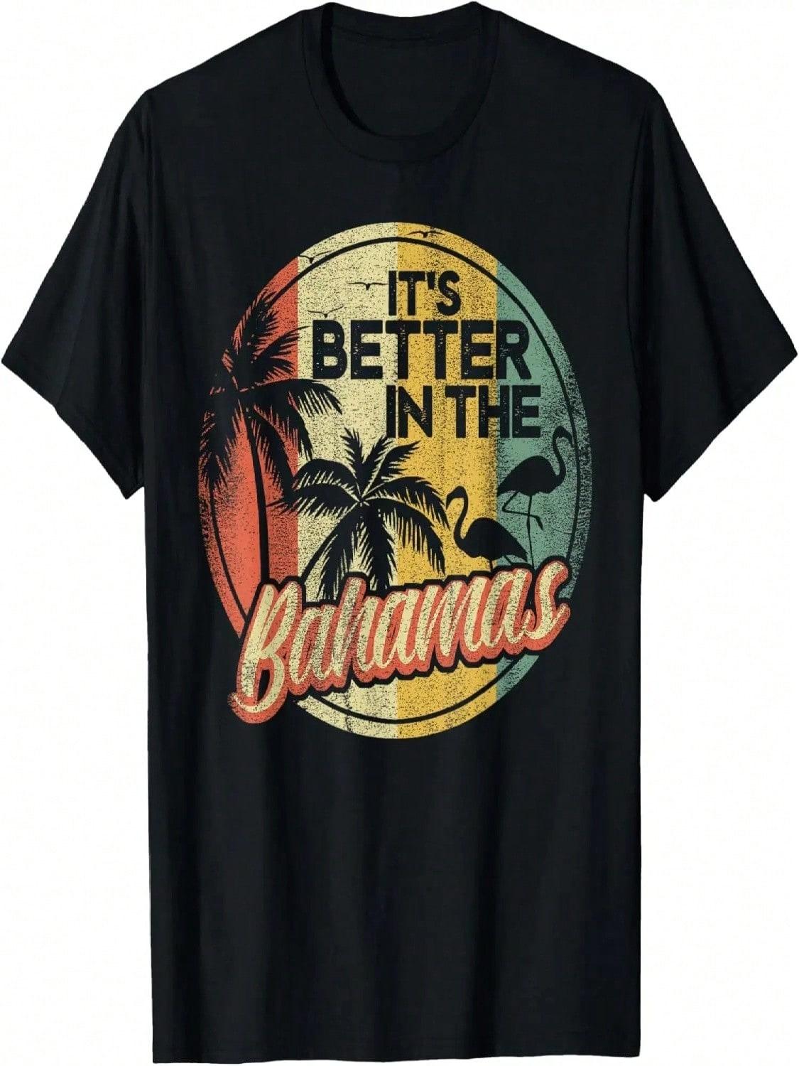 Retro Bahamas Souvenir Travel Vacation Bahamian Flag Nassau T-Shirt S разноцветный