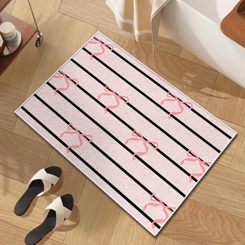 Household Toilet Floor Mat Bathroom Absorbent and Dirty Mat Bedroom Toilet Door Mat Entry Mat Carpet