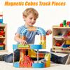1 Set Magnetic Track Train Toy Kit Kids DIY Rail Building Gravity-Defying Electric Train Toy Toddlers Boys Girls Track Car Educational STEM