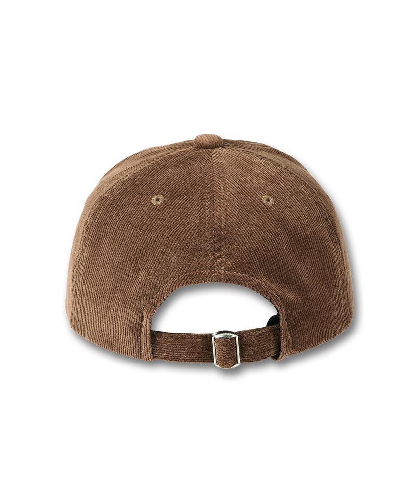 DOLPHIN WAVE APPAREL Dolphin Embroidered Patch Corduroy Ball Cap Camel