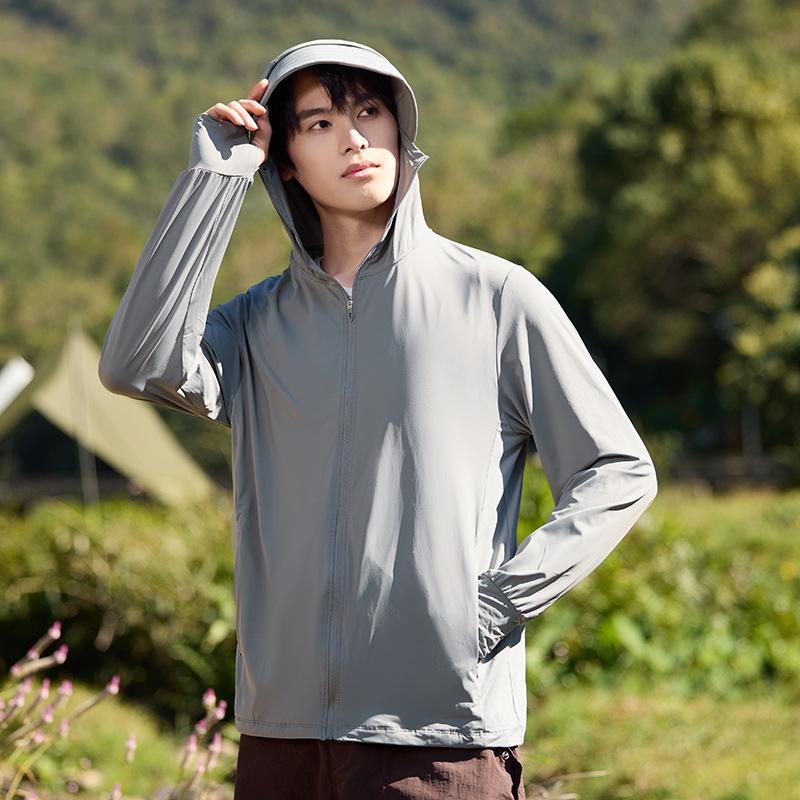 

Куртка из ледяного шелка с защитой от УФ-лучей для мужчин и женщин - Летняя легкая куртка-скин 2025 4XL