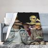 PLK French Rapper Photo Soft Blankets  Travel Office Plush Bedding Throws Fluffy Couch Chair Flannel Bedspread Sofa Bed Cover