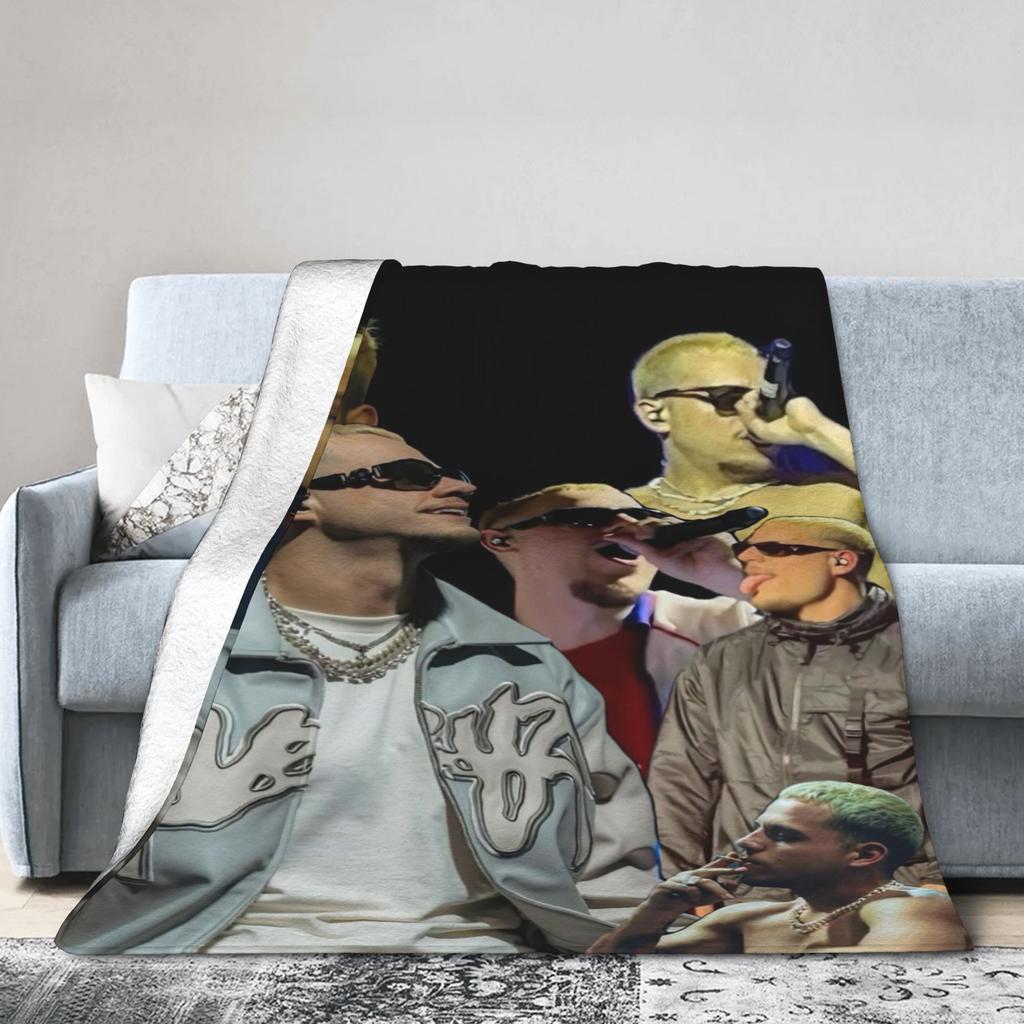 PLK French Rapper Photo Soft Blankets Travel Office Plush Bedding Throws Fluffy Couch Chair Flannel Bedspread Sofa Bed Cover