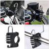 Anti Theft Helmet Combination Lock Aluminum Alloy Universal Motorcycle ATV Scooter No Key Needed