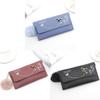 Pu Material Ladies Long Wallet With Butterfly Flowers And Letter Pattern For Home Storage