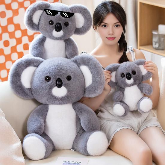 Realistic Koala Plush Doll Huggable Stuffed Animal Sleeping Pose Koala Plushie Emotional Comfort Companion for Children