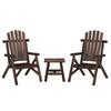 VidaXL 3-Piece Garden Lounge Set, Outdoor Furniture with Table, Patio Terrace Furniture Set, Wood 3185512