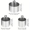 Edelstahl Kuchenring Set Kaltgericht Formform Runde Schale Hotel Anrichteform Kuchen Lila Reis Taro Paste Milchziegel
