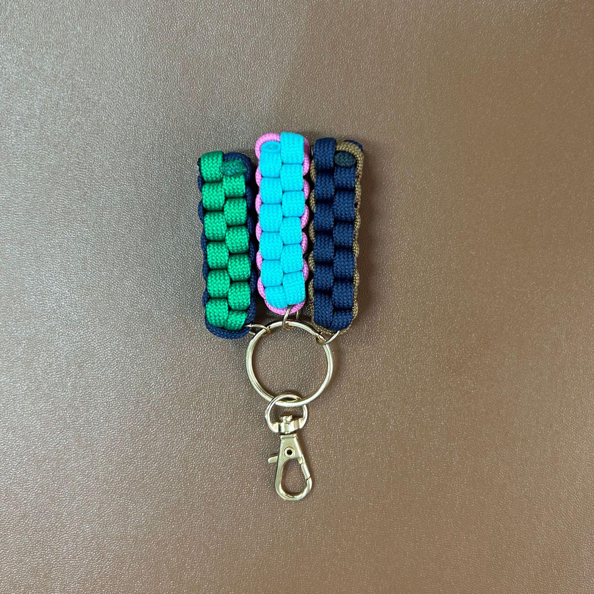 Exquisite Hand-Woven Snap Hook Pendant for Clothing, Luggage, and Keychains