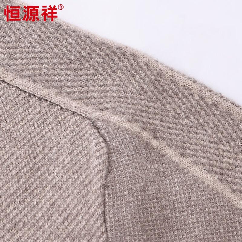 Hengyuanxiang Men's Cashmere Blend Mock Neck Sweater