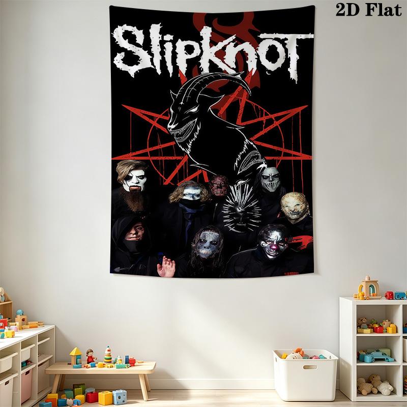 Slipknot Masters Tapestry Background Cloth Wallmounted Atmospheric Background Cloth Wall Covering Decoration Soft