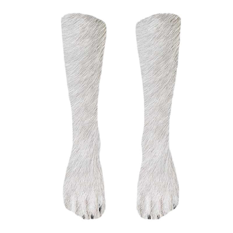 3D Animal Paw Prank Socks: Creative Cat & Dog Hoof Print Simulation