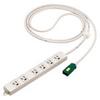 OA Power Strip Ground 2-Pole 15A 125V Locking 3m 6-Outlets Gray WFA6636HG