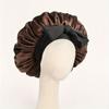 Satin Silky Bonnet With Adjustable Tie Band, Lightweight Sleeping Hair Cap For Women Men, Hair Care Night Bonnet