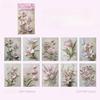 10 ks/lot Bloky na poznámky Materiálový papír Sen Skrytá květina Dopis Junk Journal Deník Scrapbooking Karty Papír na pozadí Dekorace