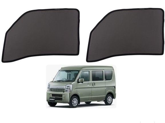 Sunshade Mesh Curtain for Driver and Passenger Sides and Passenger Compatible with Suzuki Every Van DA17V and Suzuki Every Wagon Features magnetic