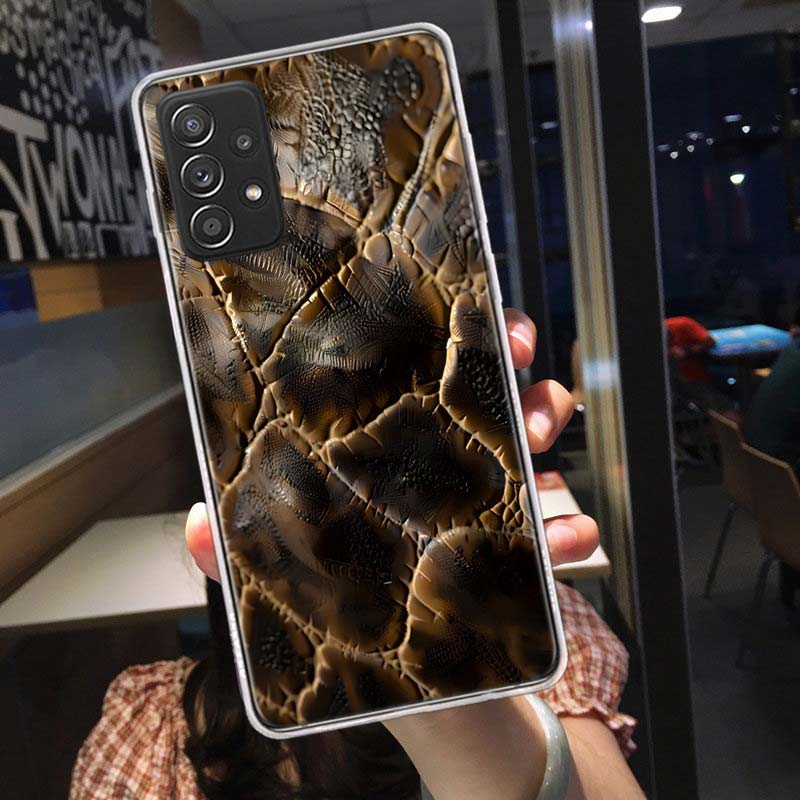 Crocodile Skin Phone Case for Samsung A54 A57 A37 A17 A14 A15 A12 A24 A34 A55 A35 A25 A52S A07 A05S A04S A22 A32 A72 Galaxy Note