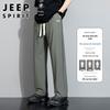 JEEP SPIRIT Men's Summer Ice Silk Straight Casual Pants