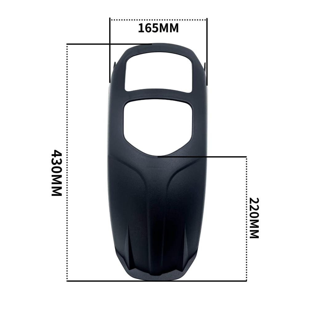 Motokano Eliminator 400/SE 400 (24) Front Fender, Bolt-On, Damage-Free Installation, Black, Mudguard