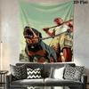 Grand Theft Auto Wall Tapestry Aesthetic Wall Hanging Printed Fabric Blanket Decorative Tapestries for Bedroom Living Room Home Decor