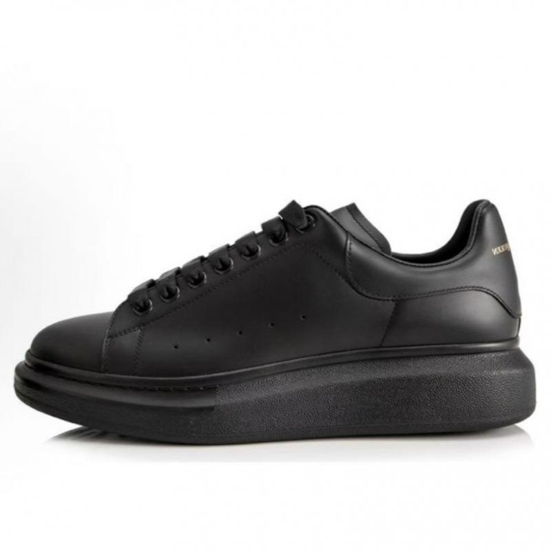 Original Mcqueen White Shoes Cowhide Versatile Board Shoes Men'S And Women'S Platform Muffin Shoes Increased By 5Cm