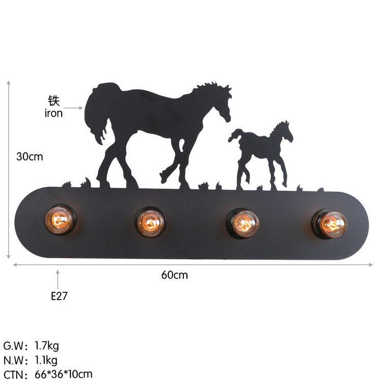 Retro Loft Style Iron Black Rural Industrial Wall Lamp Wall Sconce Light Fixtures Porch Hallway